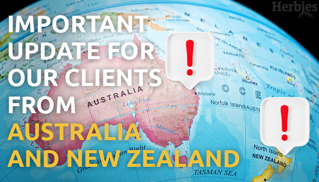 important notice for our clients in australia and new zealand