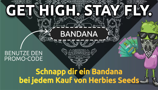 free bandana with any herbies order