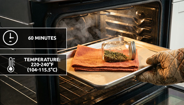 decarb temp