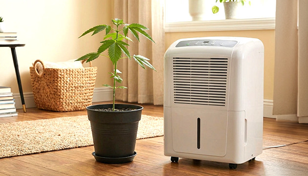 Dehumidifier humidity in grow room