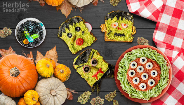 Repas d'Halloween au cannabis : un menu complet