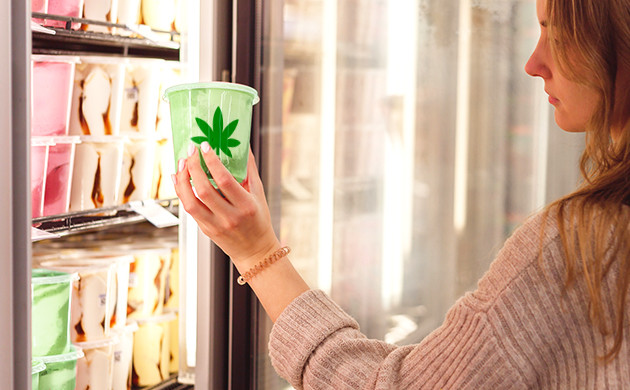 cannabis ice cream in shops