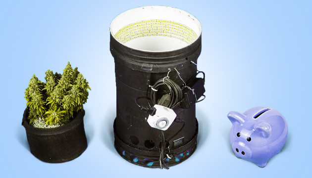 space bucket led grow light