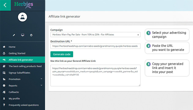 affiliate link generator