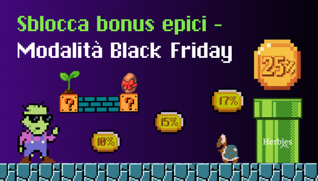 modalita black friday attivata su herbies