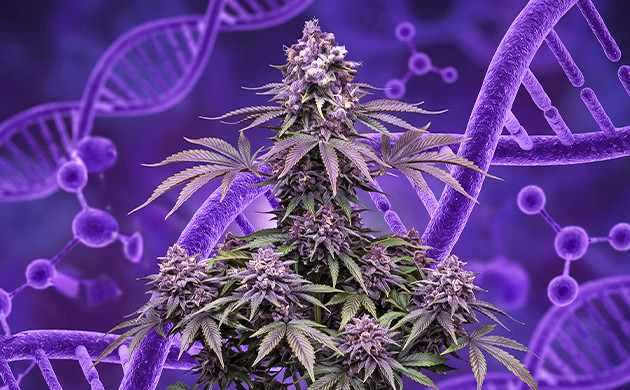 cannabis purple leaves