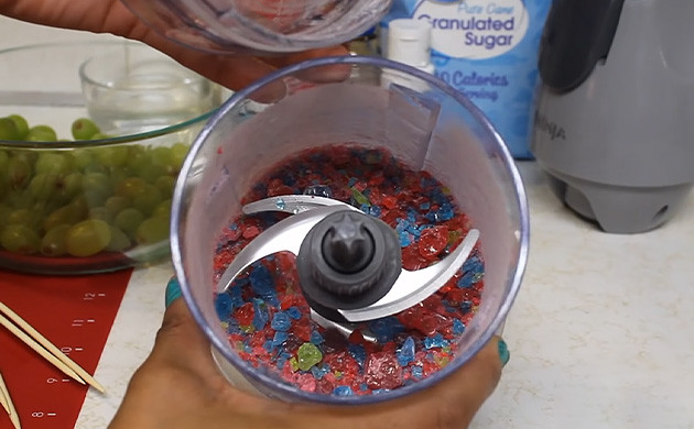 Step 1: Crush your Jolly Ranchers