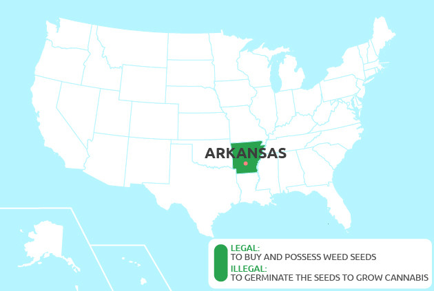 cannabis seeds in Arkansas