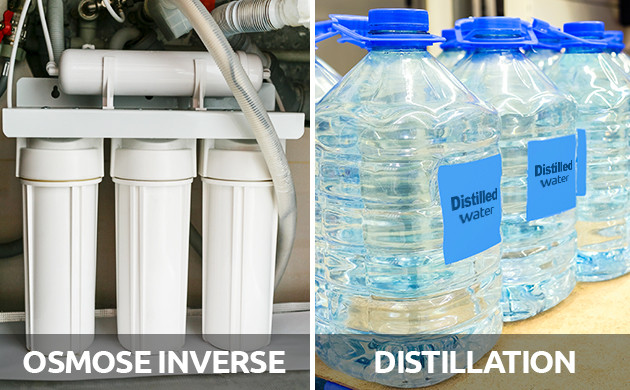 osmose inverse ou distillation