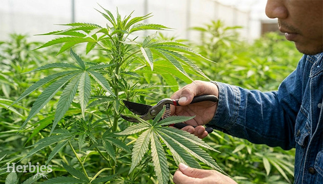 Desfolhamento de cannabis defoliation during flowering