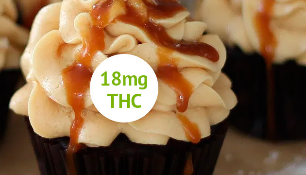 cannabis cupcake