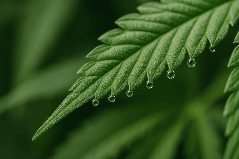 cannabis guttation