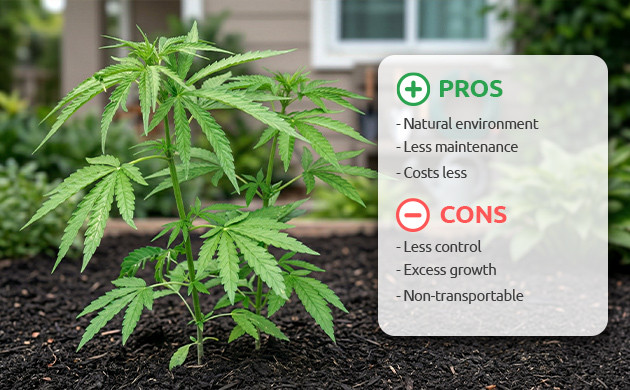 Advantages and Disadvantages of Growing in Soil growing cannabis in soil for and againsts