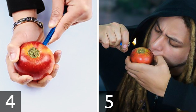 How To Smoke Weed Out Of An Apple - Herbies Seeds