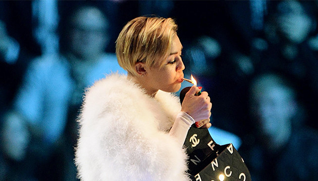 La célébrité pro du cannabis Miley Cyrus