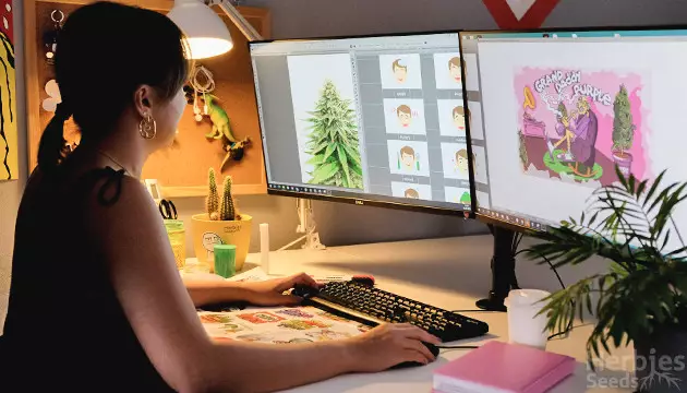 Meet Berta, a Senior Graphic Designer at Herbies