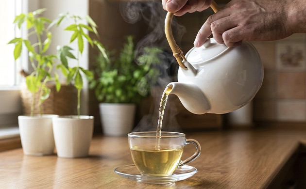 how to make weed stem tea