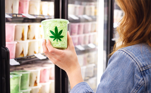cannabis ice cream in shops