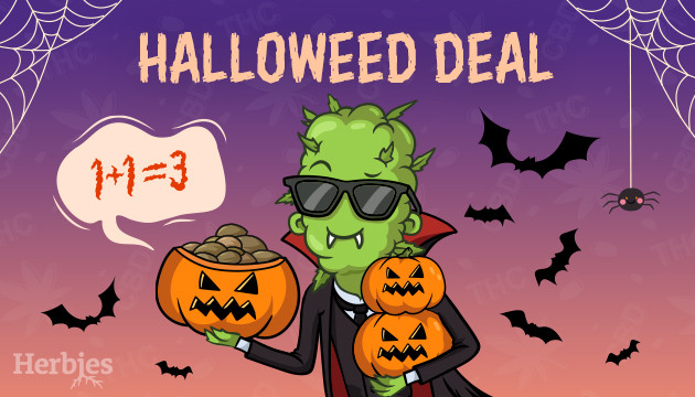 halloweed deal at herbies