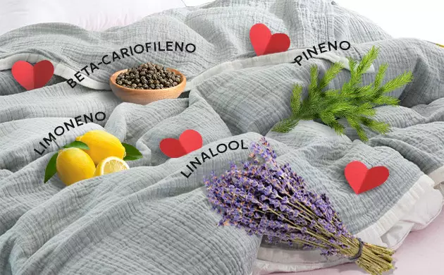 diferentes terpenos