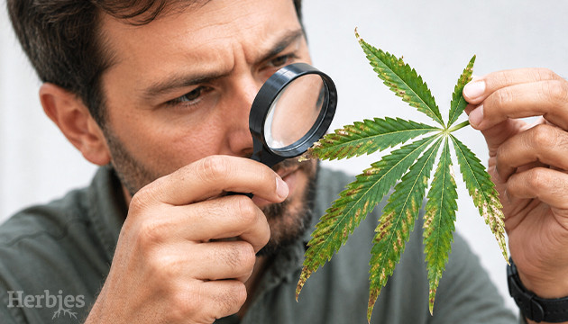 Sintomi foglia di cannabis Marijuana plant problems
