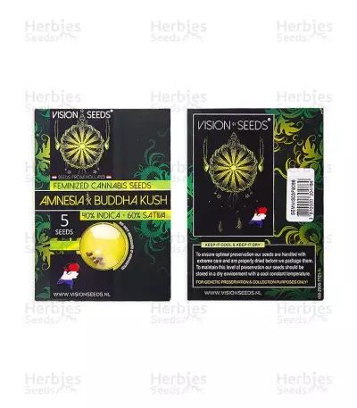 Amnesia x Buddha Kush feminized seeds