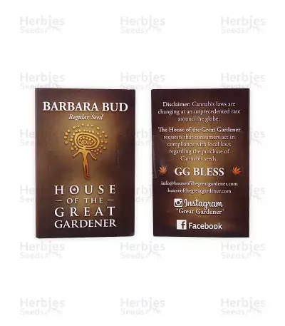 Graines de cannabis Barbara Bud regular (House of the Great Gardener Seeds)