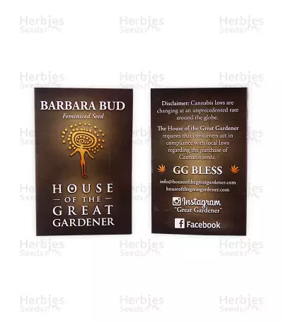 Graines de cannabis Barbara Bud (House of the Great Gardener Seeds)