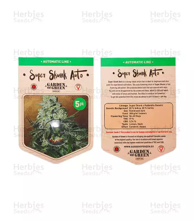 Graines de cannabis Super Skunk Auto (Garden of Green Seeds)